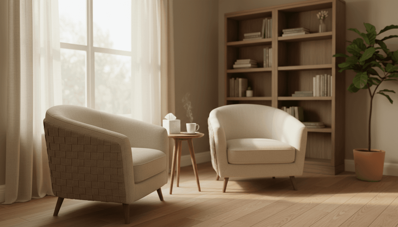 Individual Therapy session space with comfortable seating and soft lighting